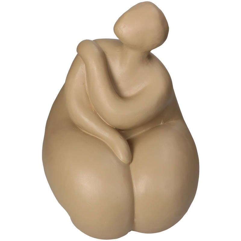 Ornament - Vrouw - Beige - 29x26x36cm