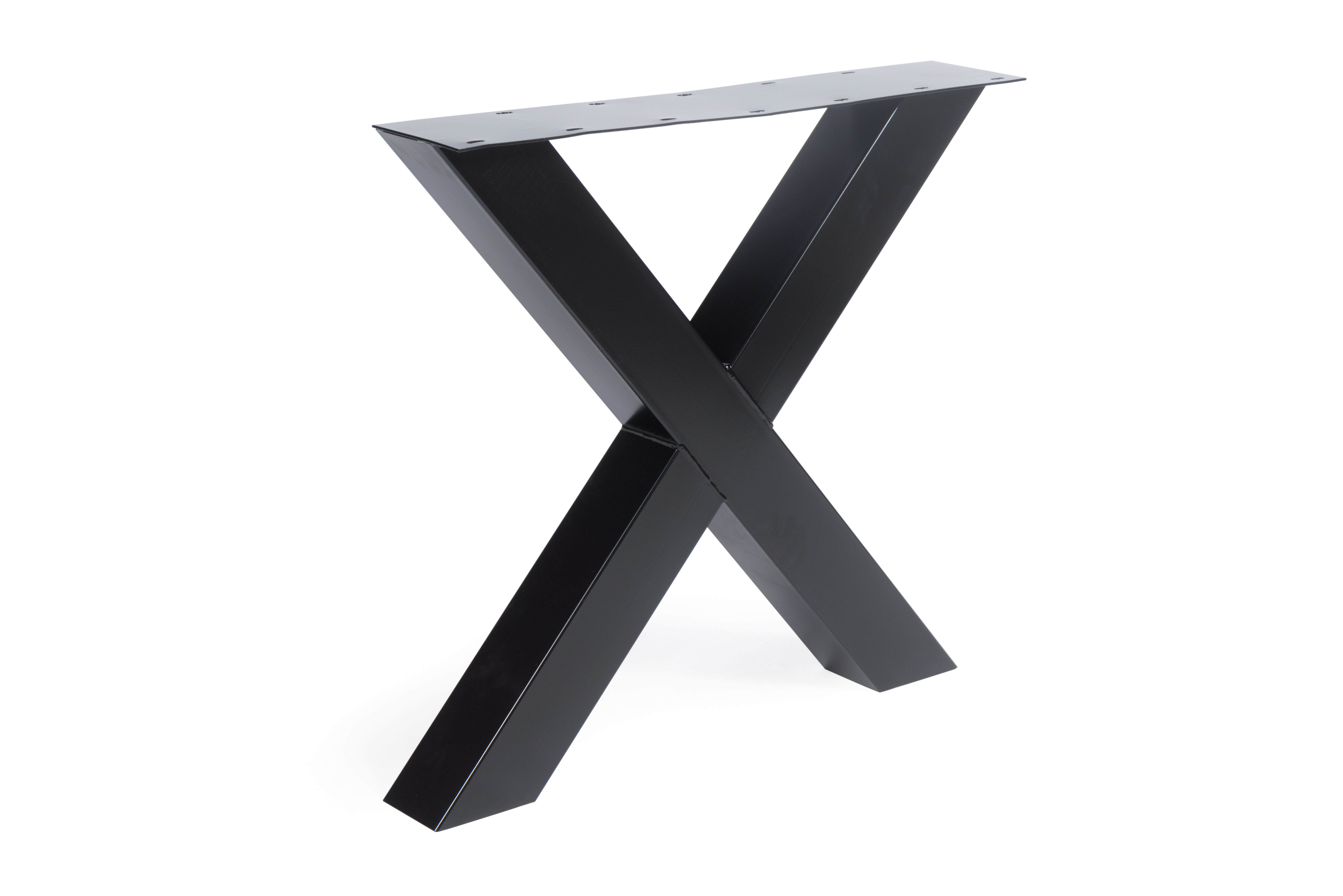 Metaal onderstel X Zwart (set á 2 stuks) 100x100