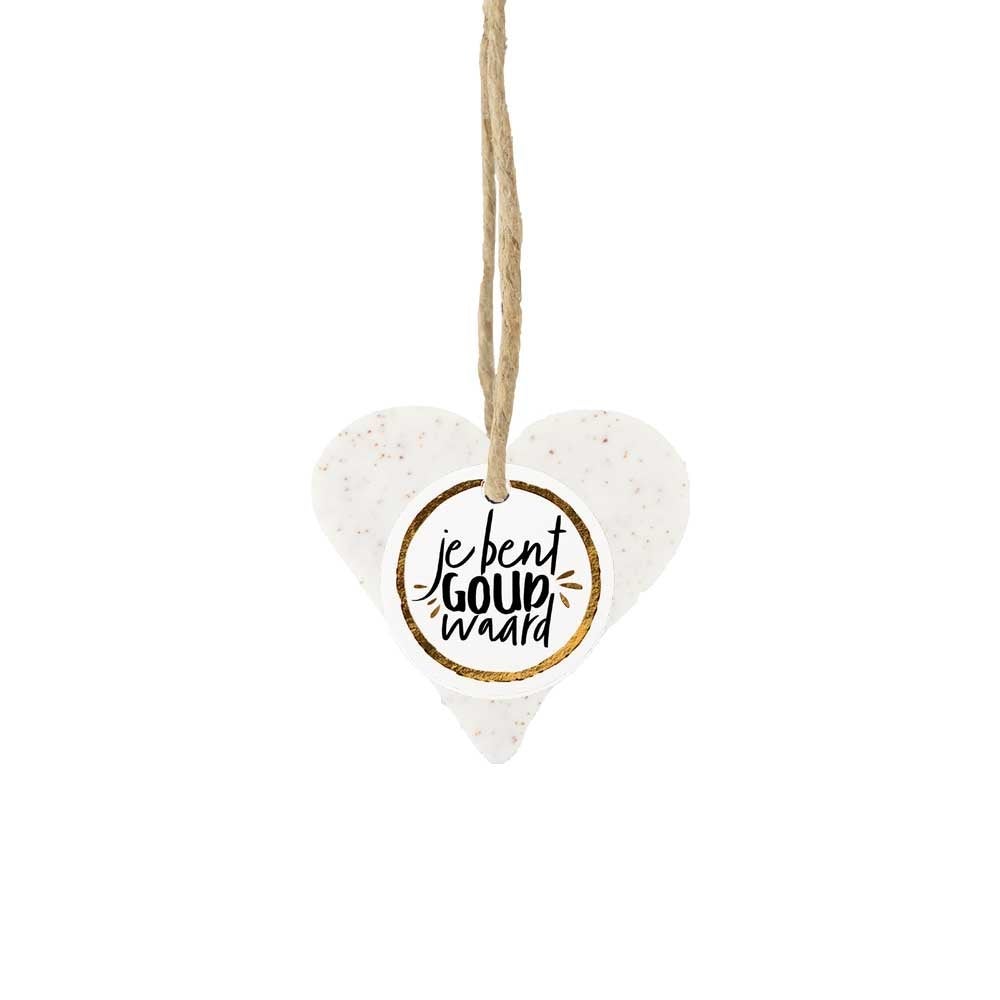 Cadeauzeep hart - Je bent goud waard