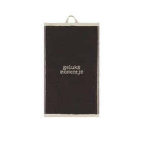 Gastendoekje - Geluksmomentje - Zand/Antracietgrijs