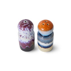 Peper en zoutstel - 70's ceramics - Stargaze
