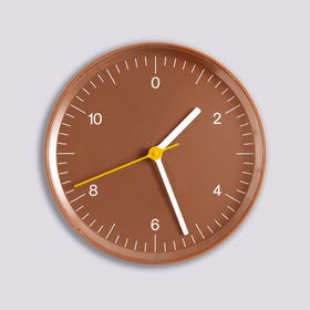 Wall Clock - Recycled - Brown