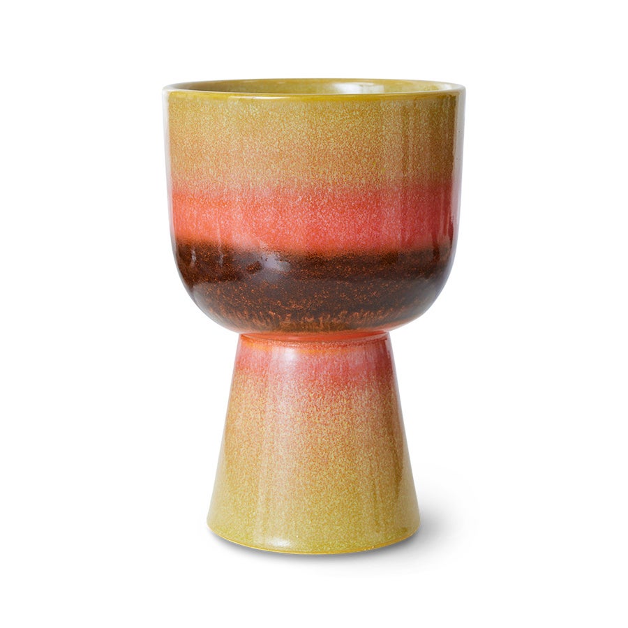 Retro - Flower pot - Lime green