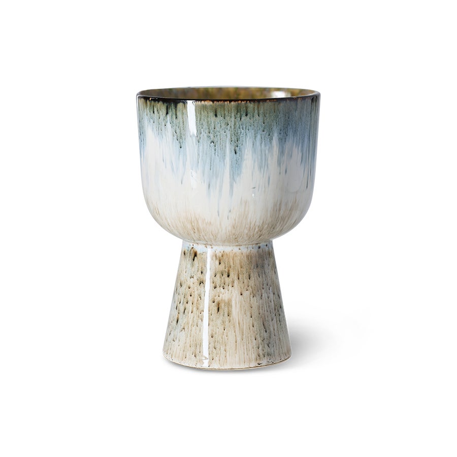 Retro flower pot - Glacier - Blue