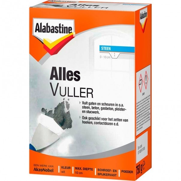 Alabastine allesvuller poeder wit 750 g