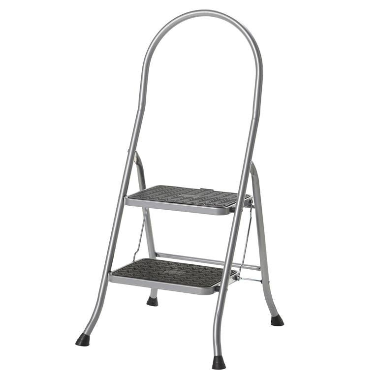 Altrex cromato silver huishoudtrap 2-treeds met beugel