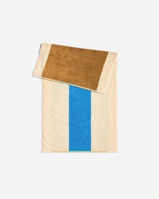 Badhanddoek - Aqua/Toffee - 70x140 cm 