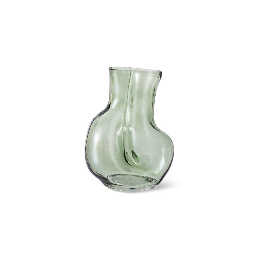 Gleam glass vase - Medium - Olive