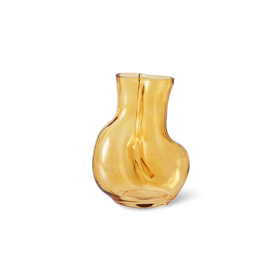 Gleam glass vase - Amber - Medium