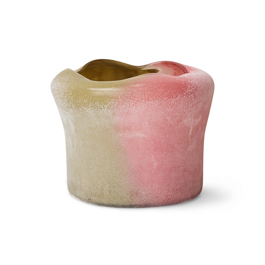 Folded mid vase - Duo - Pink