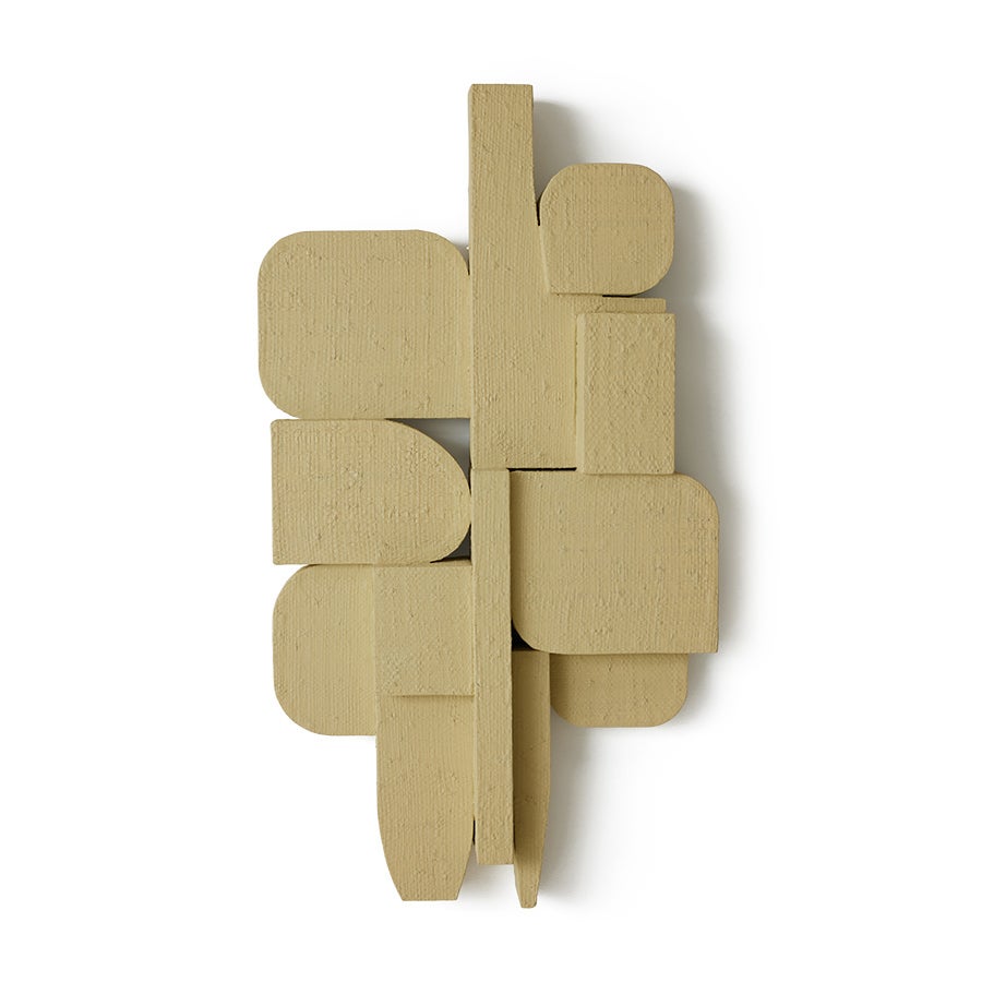 Ornament - Wall sculpture modernist 99.5x55x12 - Taupe