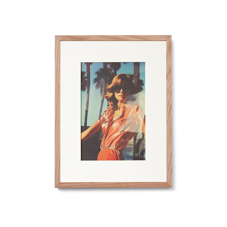 Wandornament - Framed artwork golden days 34x44x2.2 - Multicolour 