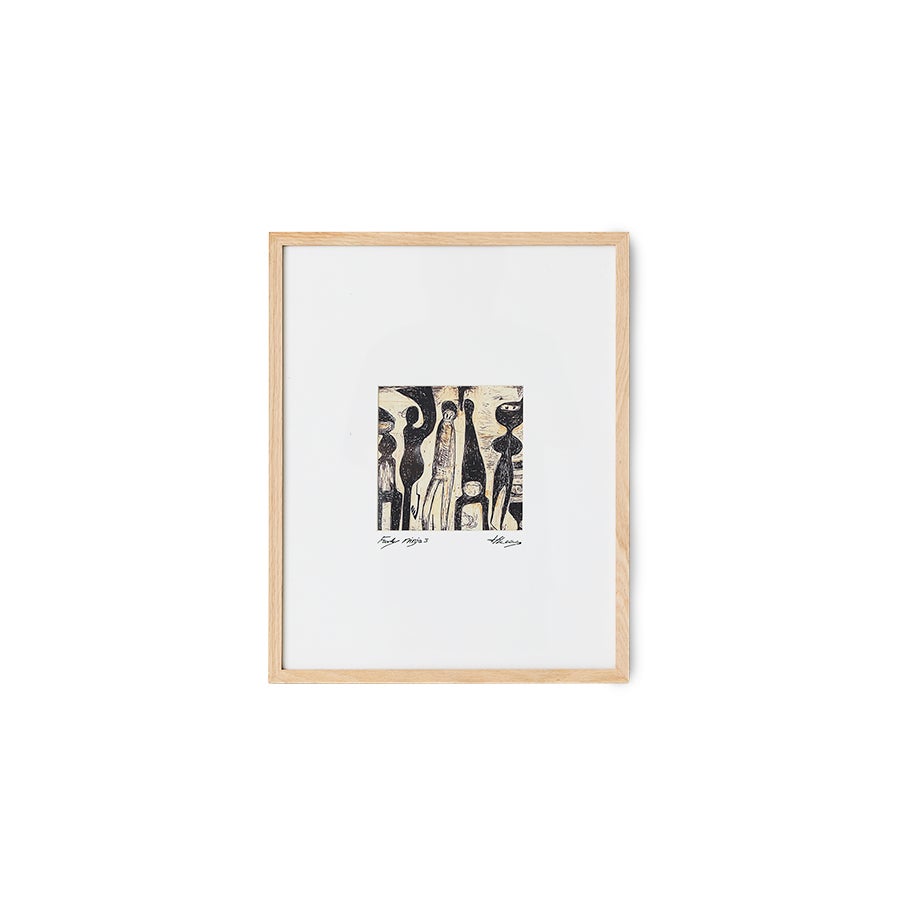 Framed artwork - Funky ninja's - 40x50cm