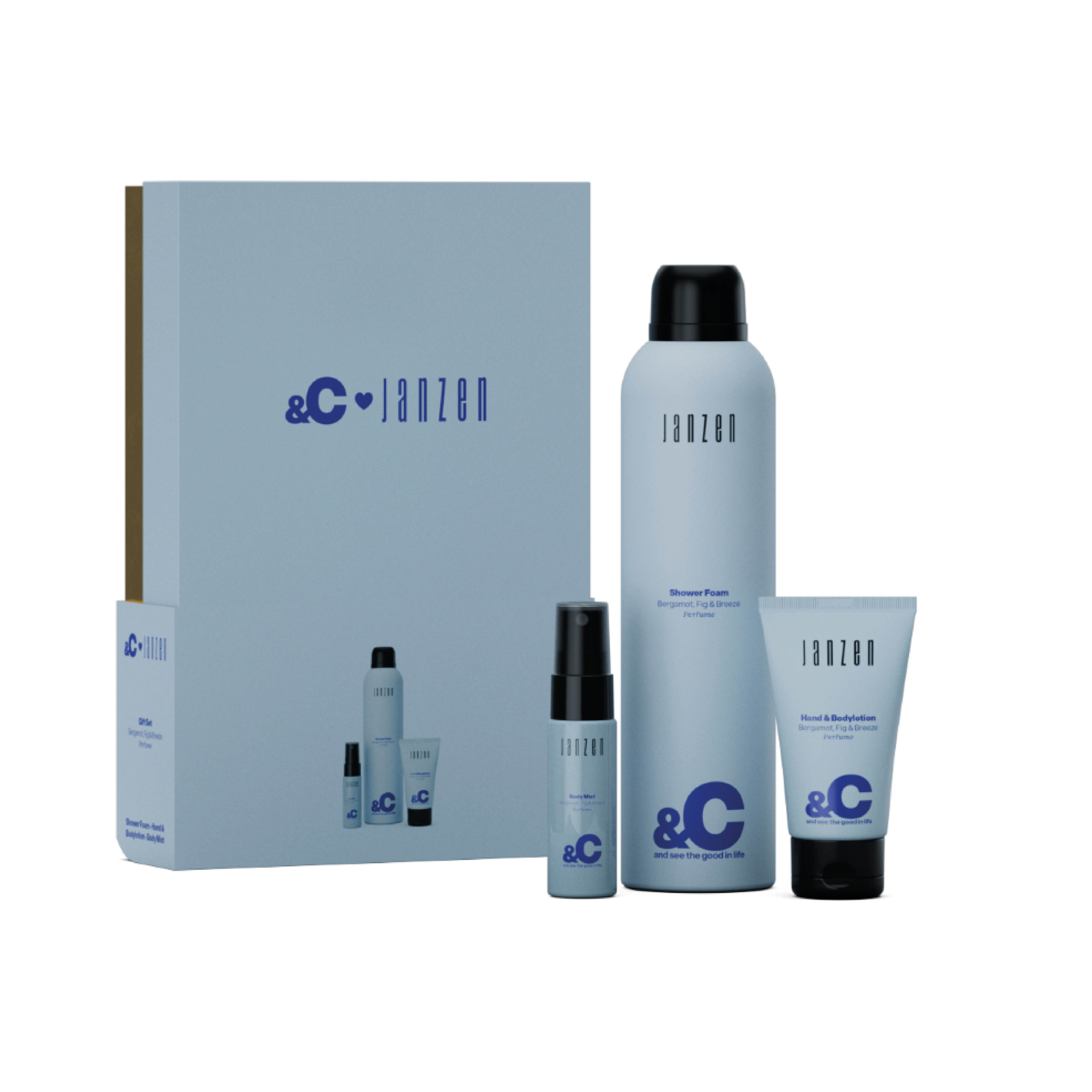 Geschenkset - Bergamot, Fig & Breeze - Blauw