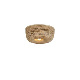 Plafondlamp Barbados bamboe/halfrond kap ø35xh.15cm naturel