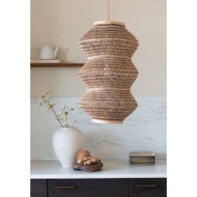 Hanglamp Barbados bamboe/3-bol ø40xh.67cm naturel/bruin, XL
