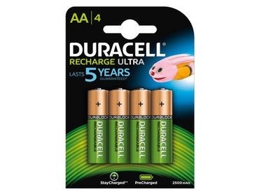 Duracell Rechargeable NimH Stay Charged AA/HR6 2500mAh blister 4