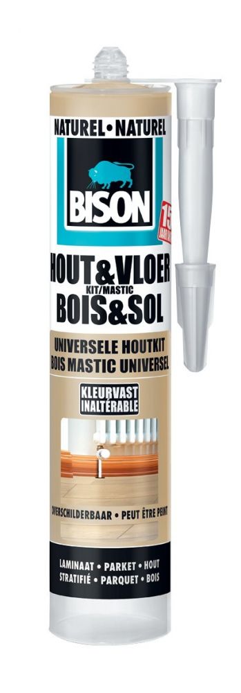 Hout & vloer houtkit naturel - 300 ml