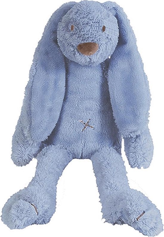 Knuffel - Rabbit Richie Groot 58cm - Blauw