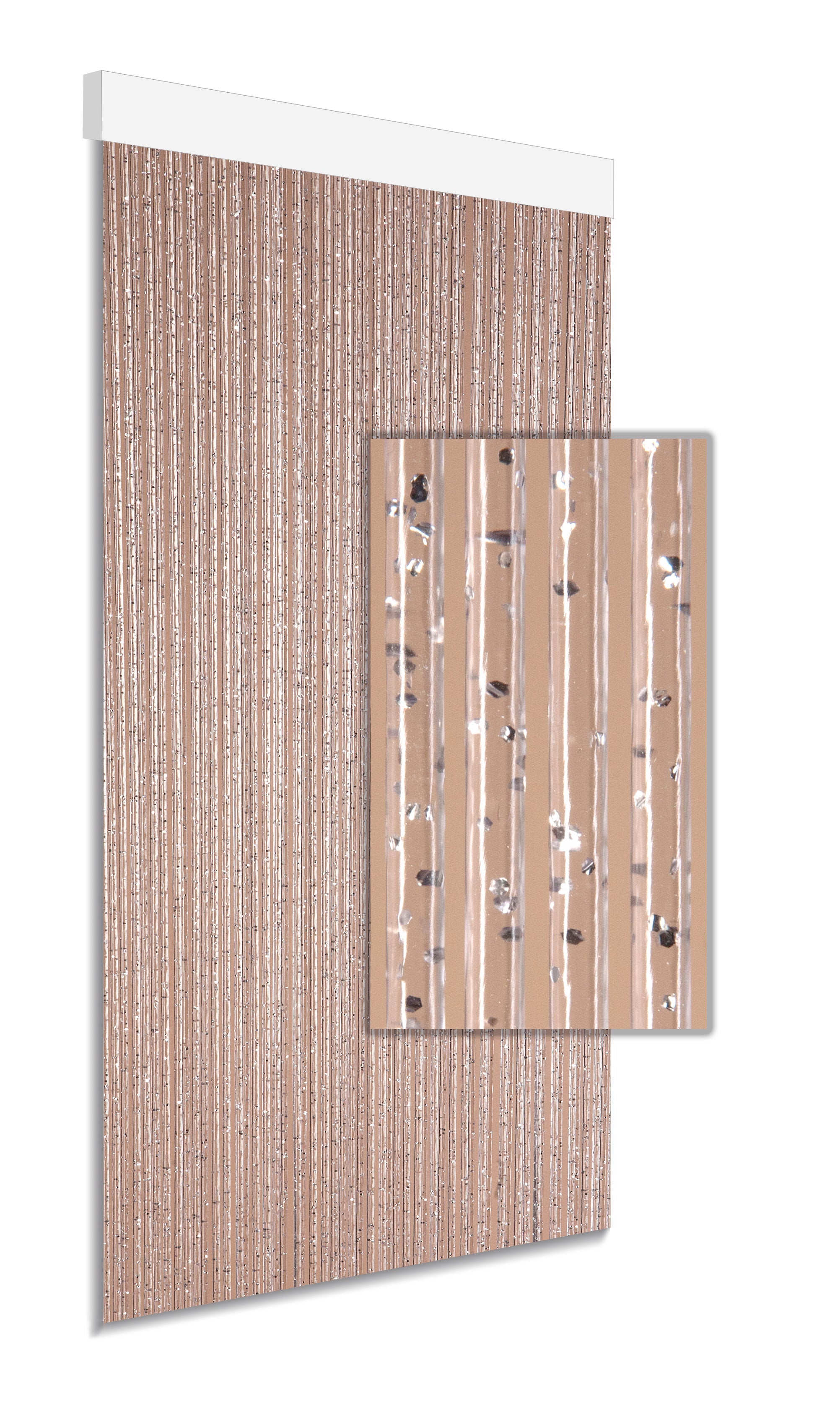 Degor deurgordijn Calisto Zilver 90x210