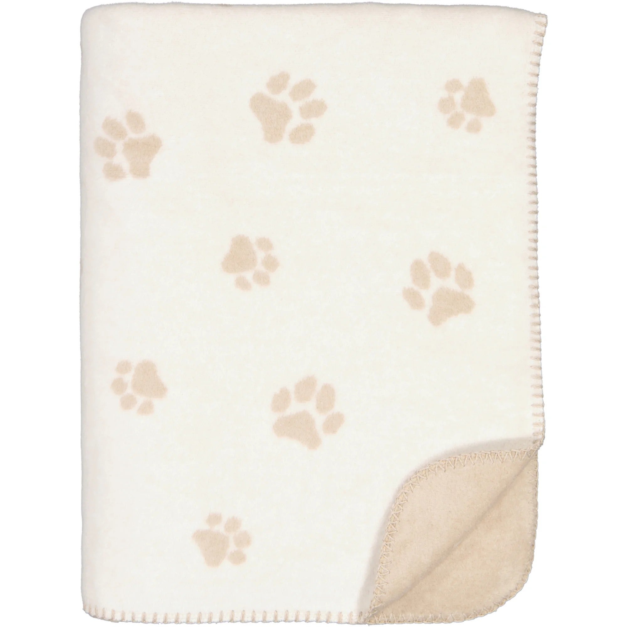 Deken - We Love Dogs Paws 150x200cm - Naturel/beige