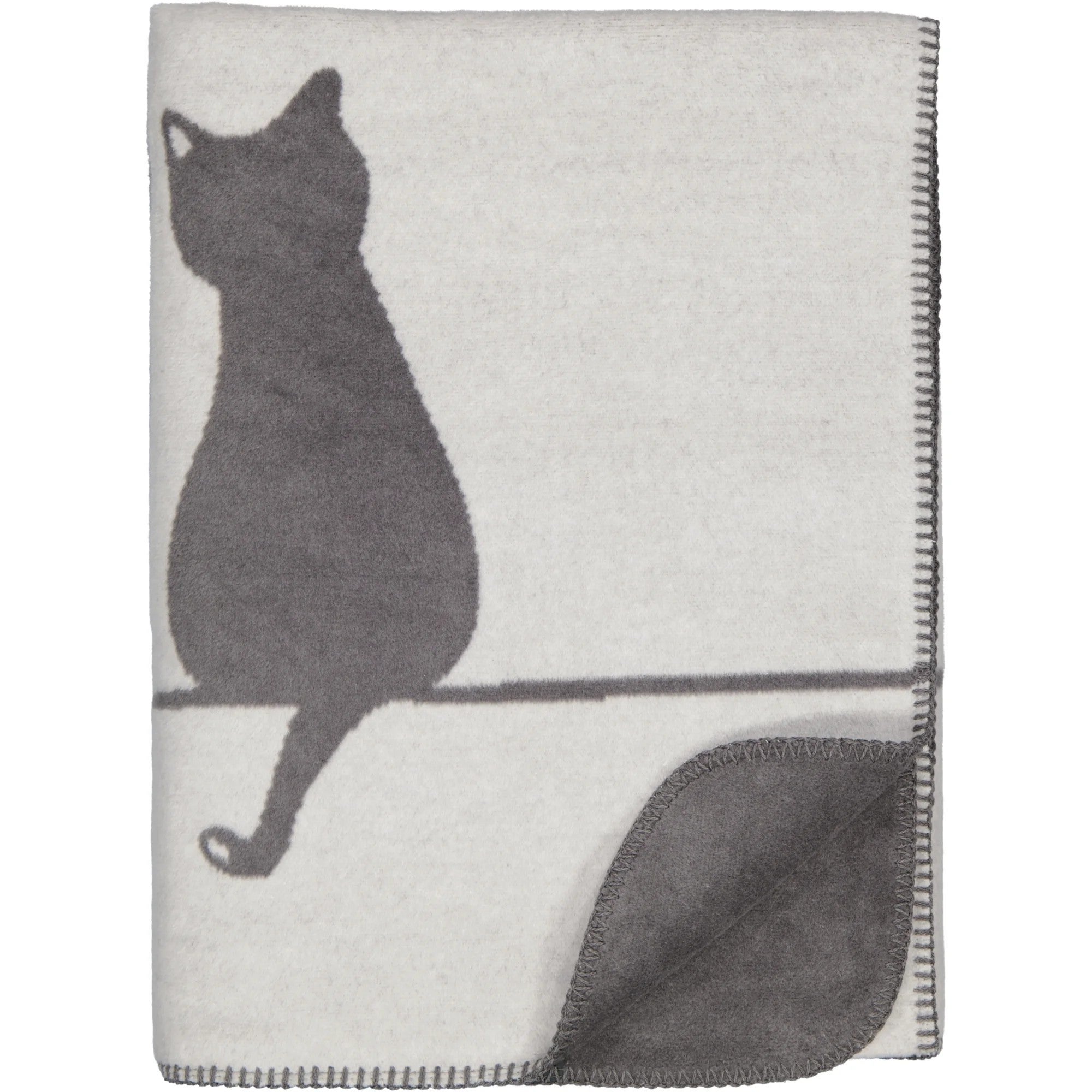 Deken - Cute Cats You & Me 150x200cm - Steen/antraciet