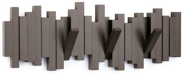 Wandkapstok STICKS MULTI HOOK ESPRESSO