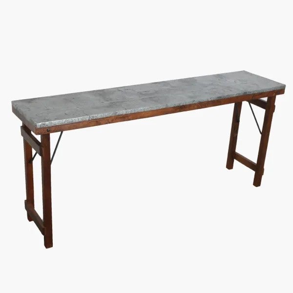 Consoletafel - Zinc top 