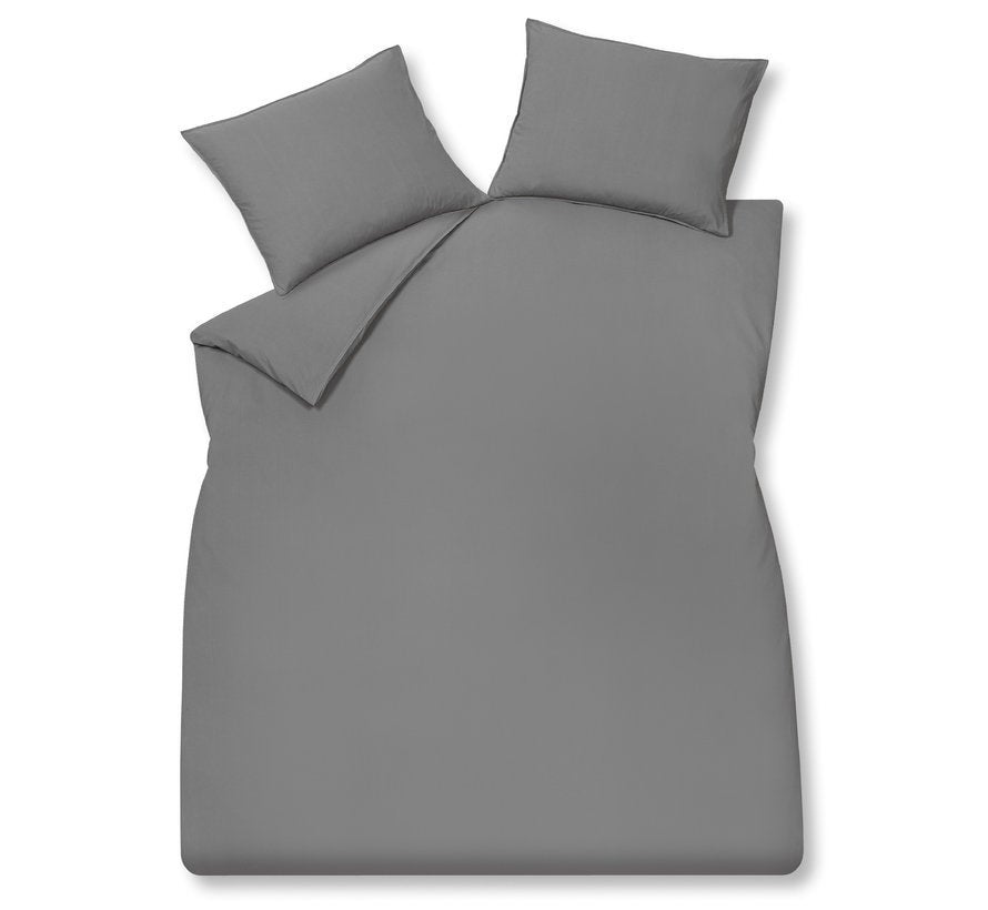 Dekbedovertrek - Washed cotton Tweepersoons 240x220cm - grey 12