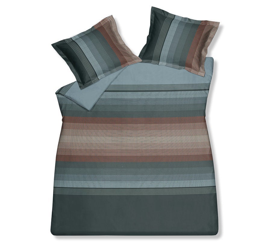 Dekbedovertrek - Infinite Eenpersoons 140/220 cm - Earth green 149