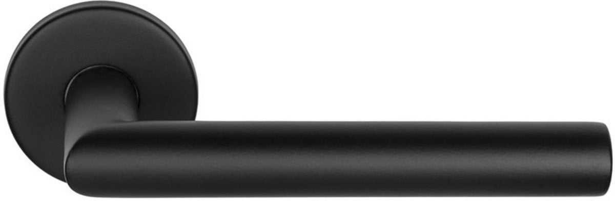 Deurkruk Haaks - mat zwart