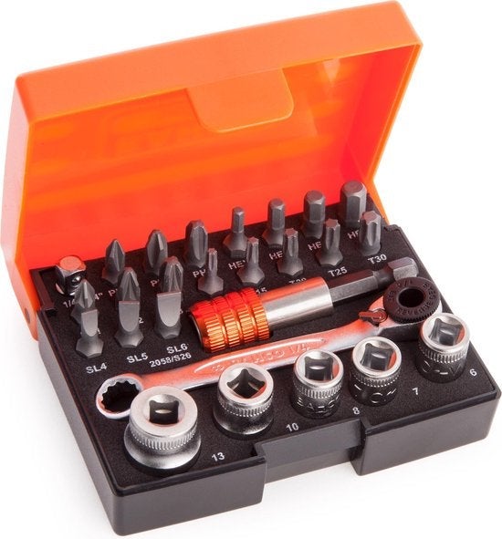 Bahco dopsleutelset - 26 delig