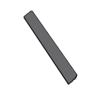 Onderdeel - Vloerwisser Jaz rubber - Zwart