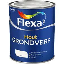 Grondverf - Flexa grondverf hout 750 ml - Wit