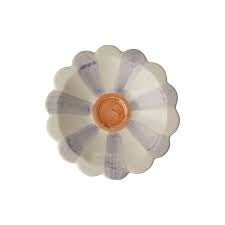 Keramiek Dipkommetje - Lavendel - Hand-painted Stripes