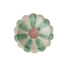 Schaal - Dipkommetje Stripes - Zacht groen