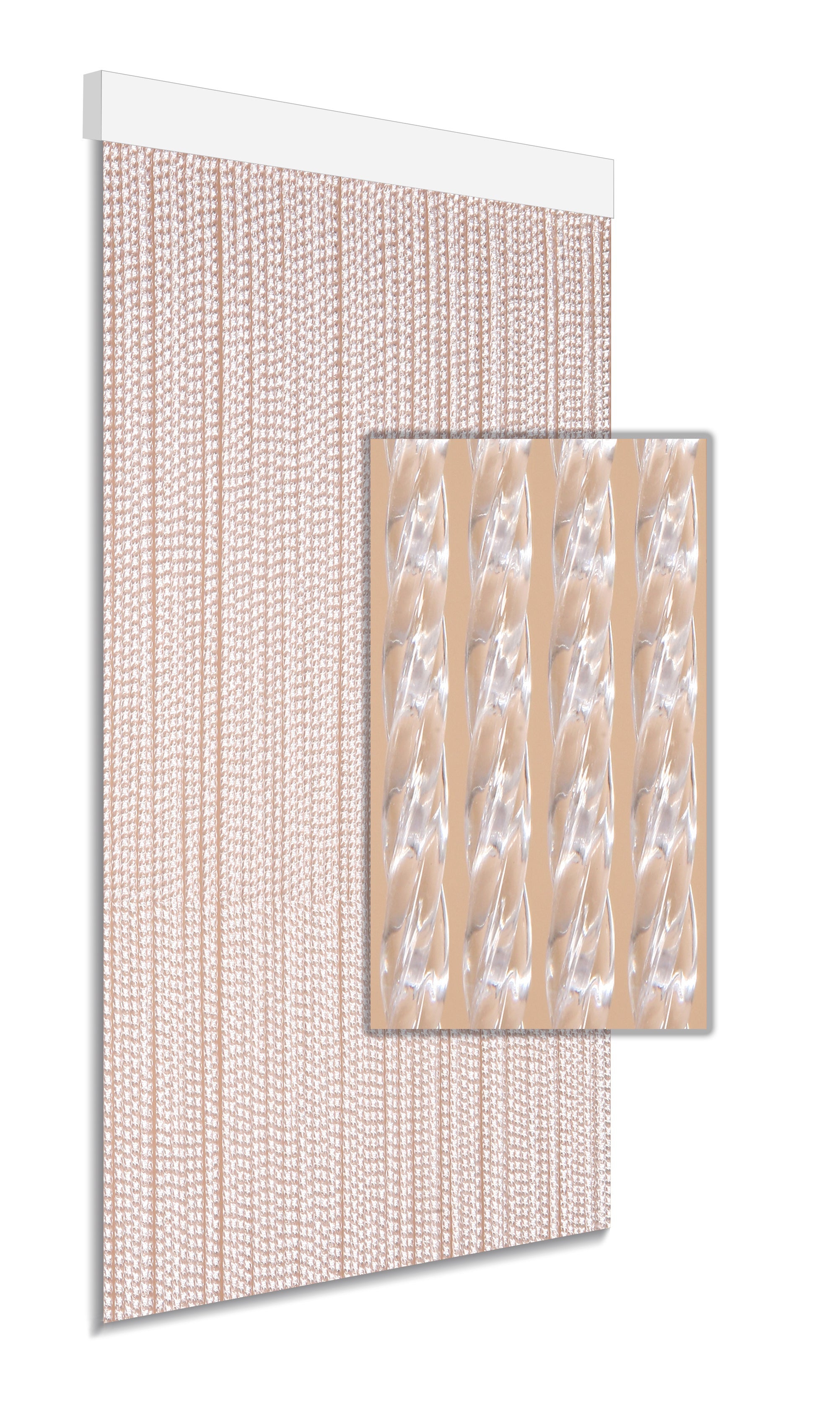 Degor deurgordijn Milan Wit 90x210