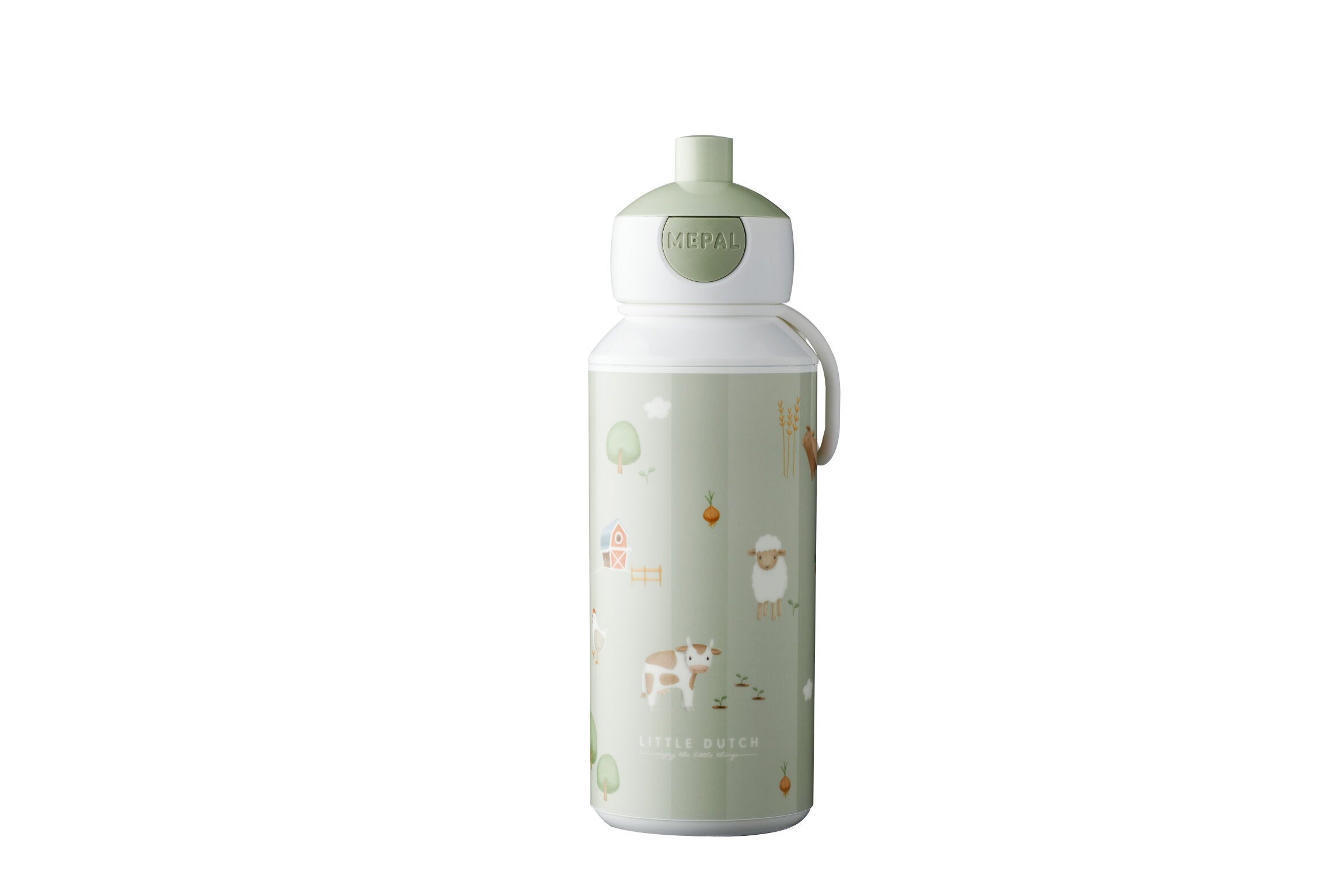Drinkfles - Little Dutch met pop-up 400ml - Little Farm