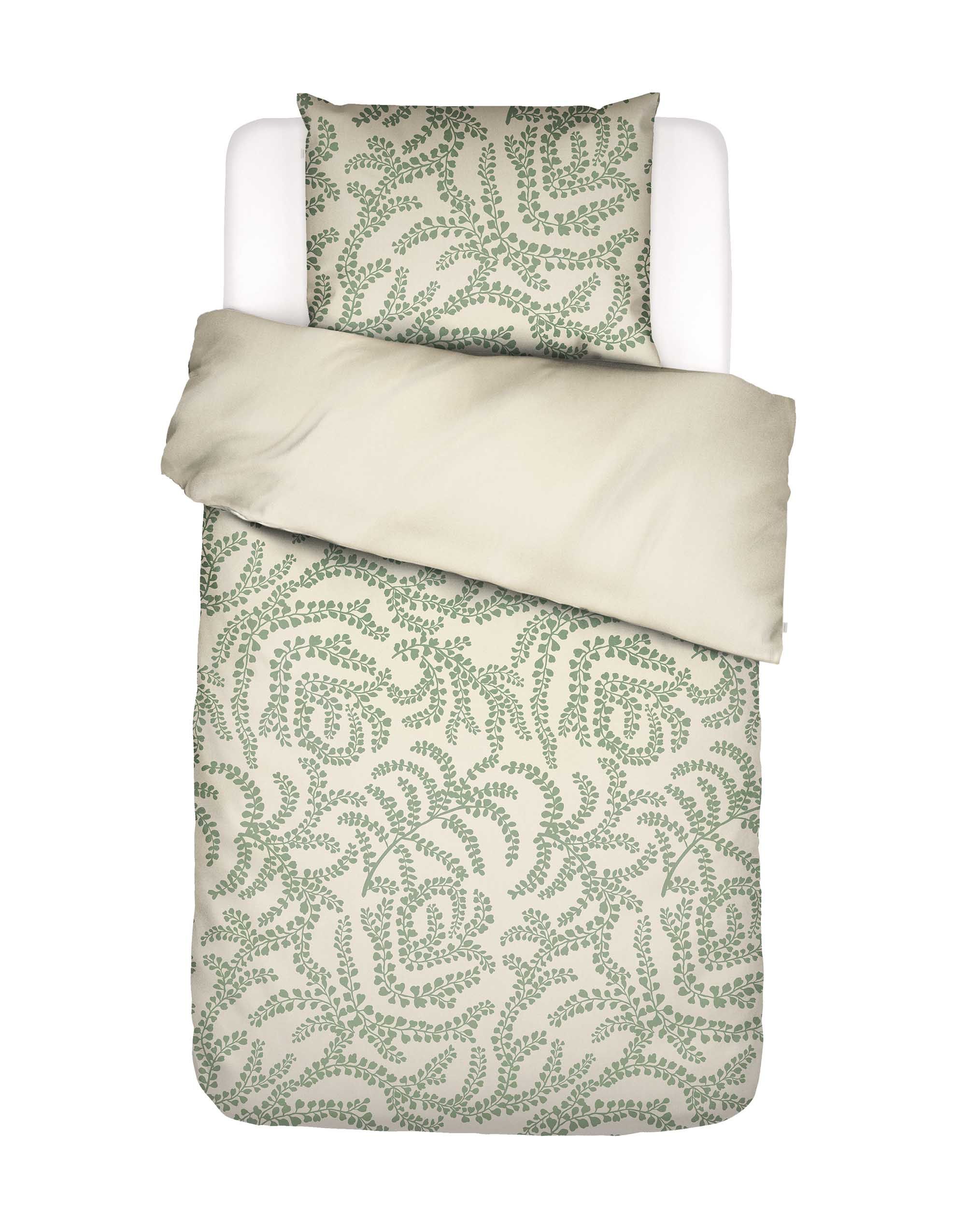 Dekbedovertrek - Eleria 1-persoons 140/200-220 cm - Groen