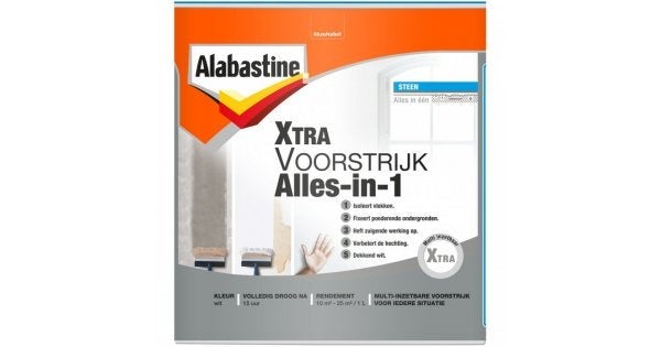 Alabastine extra alles in 1 voorstrijk wit 1000 ml