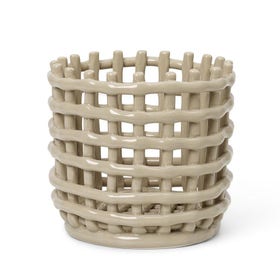 Ceramic Basket Cashmire - small
