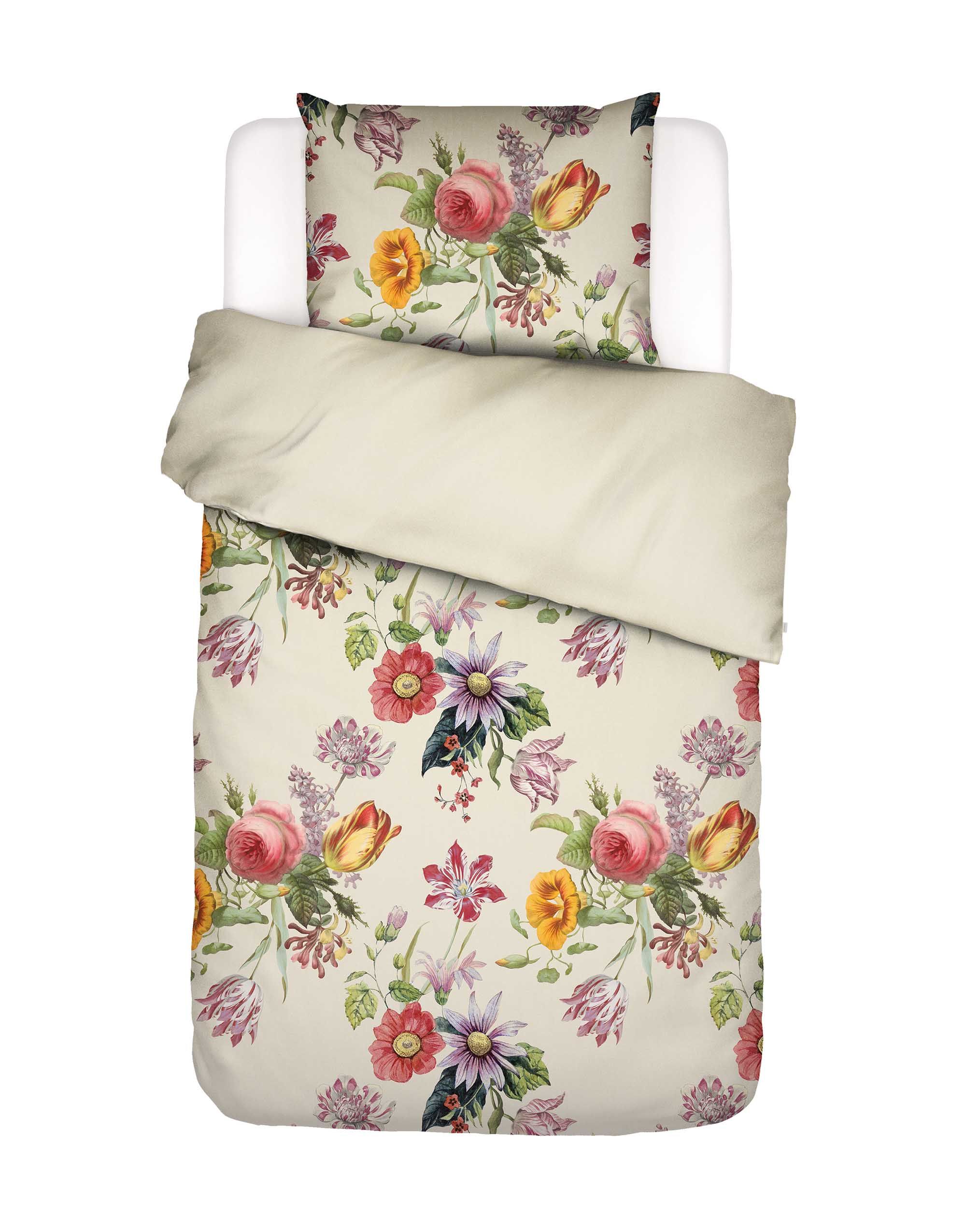 Dekbedovertrek - Florea 1-persoons 140/200-220 cm - Vanille