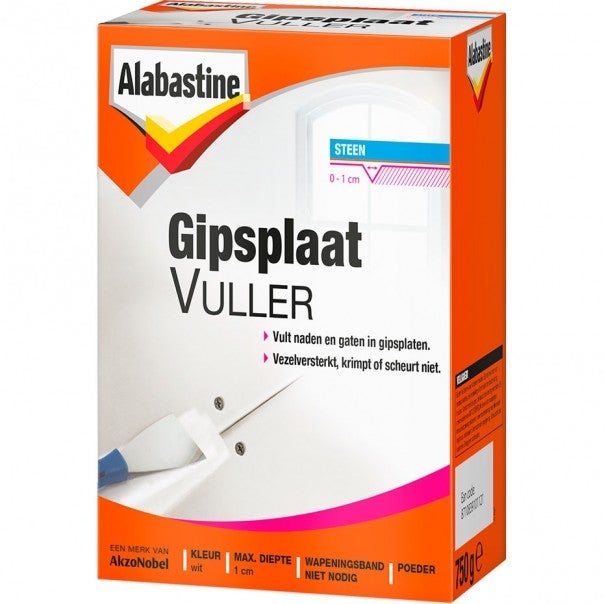 Alabastine gipsplaatvuller poeder wit 750 g