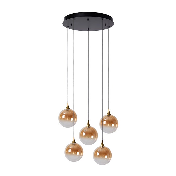 Hanglamp - Gisela 5x3,8W - Amber 