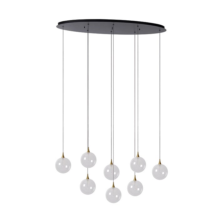 Hanglamp - Gisela 8x3,9W - Transparant