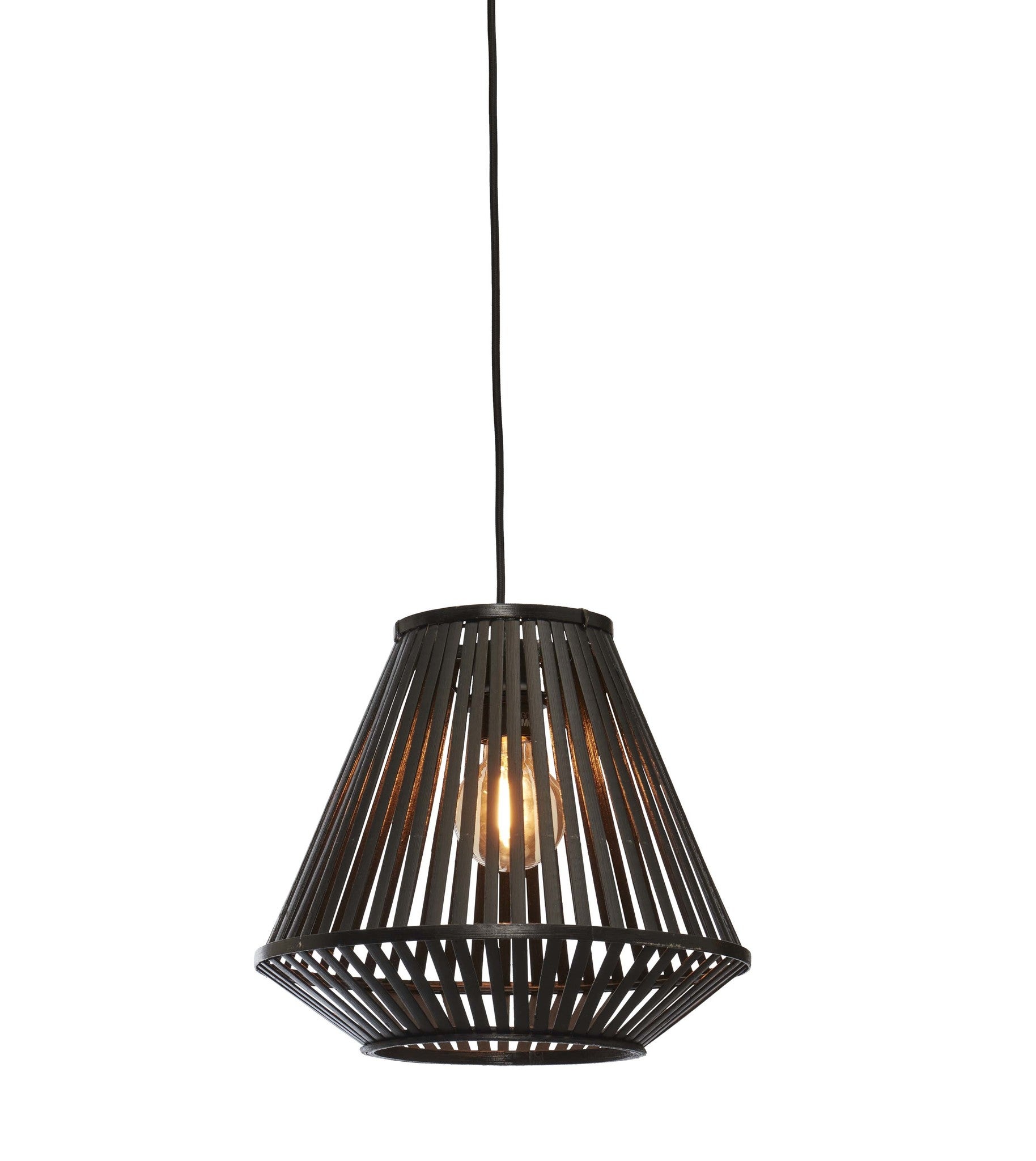 Hanglamp - Merapi diamond E27 60W - Zwart