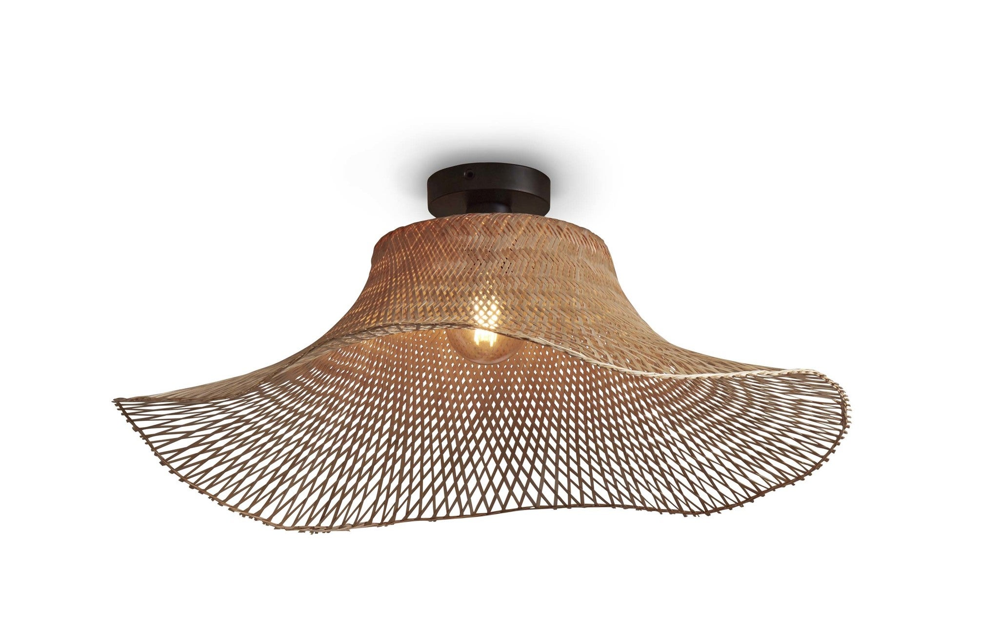 Plafonniere - Ibiza wavy bamboe -Naturel L