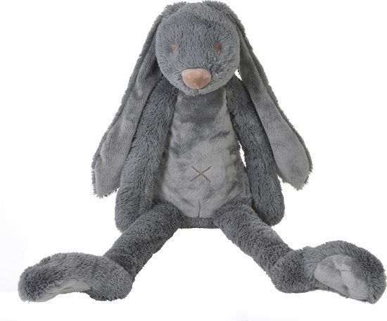 Knuffel - Rabbit Richie Groot 58cm - Donkergrijs