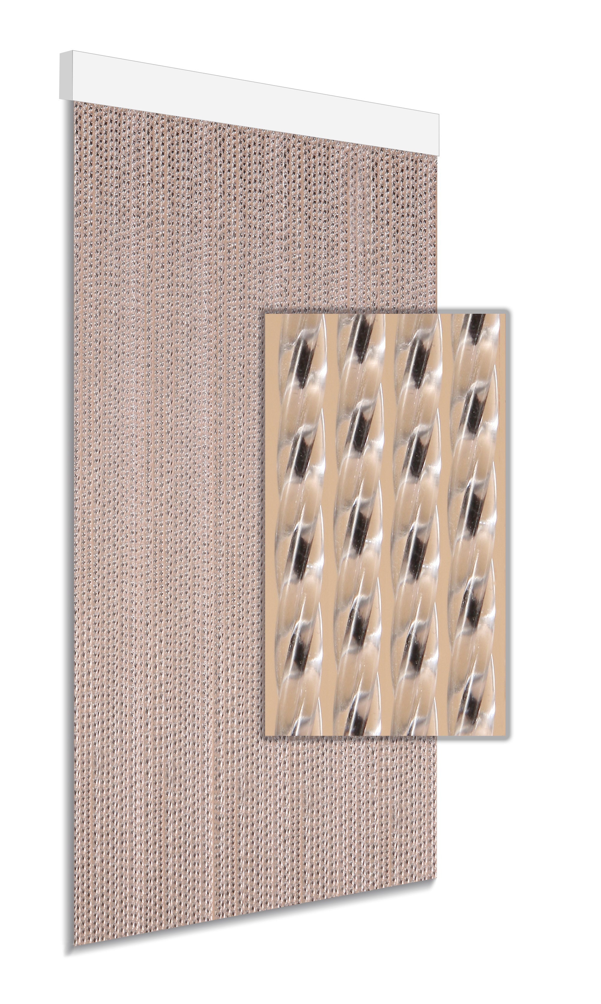 Degor deurgordijn Milan Zwart 90x210