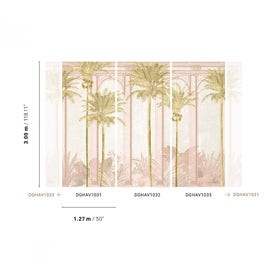 Vliesbehang - Havana Habana Rose DGHAV1033 - 3m x 127cm